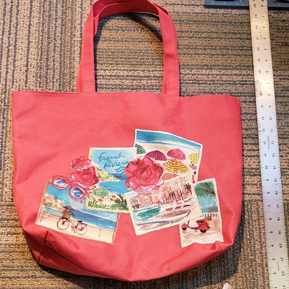 Lancome Paris 'French Vacation' Print Tote Bag Set - Picture 2 of 10